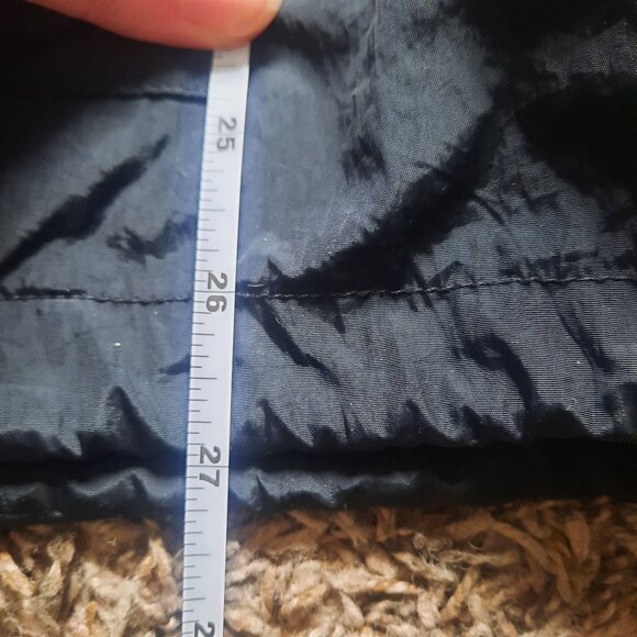 VTG Champion Windbreaker Black White 90s Y2k Hooded Pullover Kangaroo pocket - Picture 8 of 9